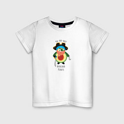 Детская футболка Авокадо Пират
