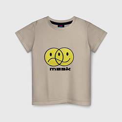 Детская футболка Два смайлика грустный и весёлый