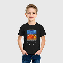 Футболка хлопковая детская Red Hot Chili Peppers Californication, цвет: черный — фото 2