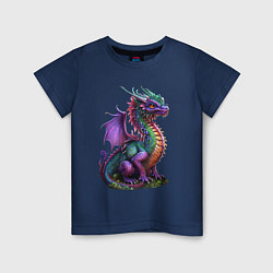 Детская футболка Разноцветный дракончик