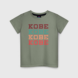 Детская футболка Kobe name