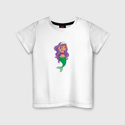 Детская футболка Русалочка в короне