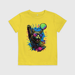 Детская футболка Кот тусовщик