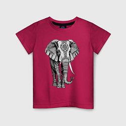 Детская футболка Нарисованный слон