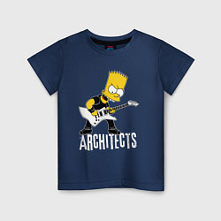 Детская футболка Architects Барт Симпсон рокер