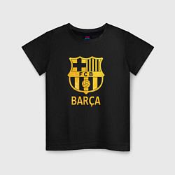 Детская футболка Барселона золотой