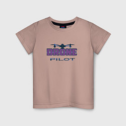 Детская футболка Пилот квадрокоптера
