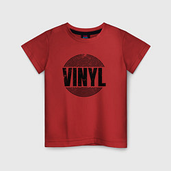 Детская футболка Vinyl надпись с пластинкой