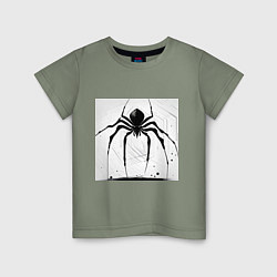 Детская футболка Чёрный паук, Редан