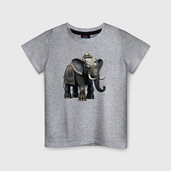 Детская футболка Украшенный слон
