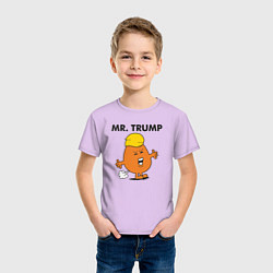 Футболка хлопковая детская Мистер Дональд Трамп, цвет: лаванда — фото 2