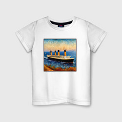 Детская футболка Титаник в стиле Ван Гога