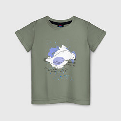 Детская футболка Грустный голубь: mood AF