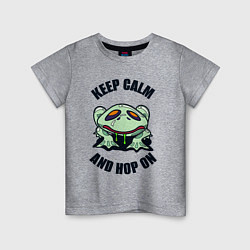 Детская футболка Keep calm and hop on