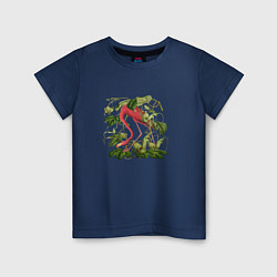 Детская футболка Фламинго акварель