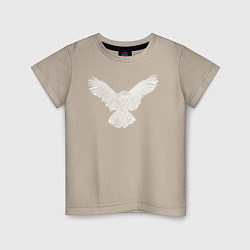 Детская футболка Белая сова
