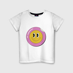 Детская футболка Счастливый смайлик в стиле retro