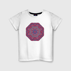 Детская футболка Мандала, этнический узор калейдоскоп