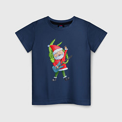Детская футболка Дракон и Санта Клаус
