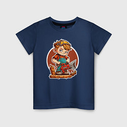 Детская футболка Мальчик-дровоcек