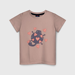 Детская футболка Мартовский котик в любви