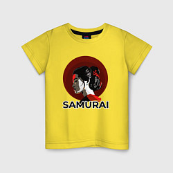 Детская футболка Гейша - самураи