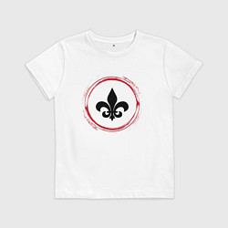 Детская футболка Символ Saints Row и красная краска вокруг