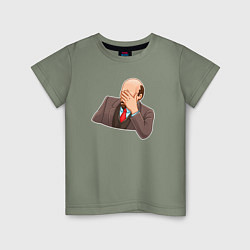 Детская футболка Ленин фэйспалмит