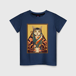 Детская футболка Кот в кимоно