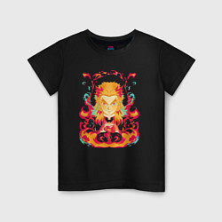 Детская футболка Ренгоку истребитель демонов