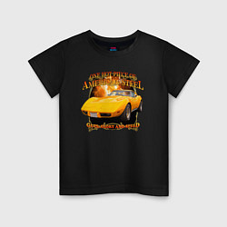 Детская футболка Американский маслкар Chevrolet Corvette Stingray