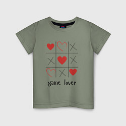 Детская футболка Крестики нолики игра в любовь