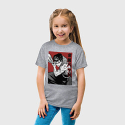 Футболка хлопковая детская Стальная Бита, цвет: меланж — фото 2