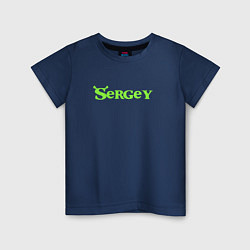 Детская футболка Сергей в стиле Шрек