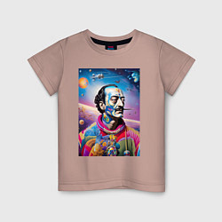 Детская футболка Salvador Dali in space