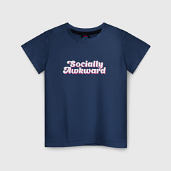 Детская футболка Socially awkward