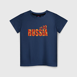 Детская футболка Russia: в стиле хохлома