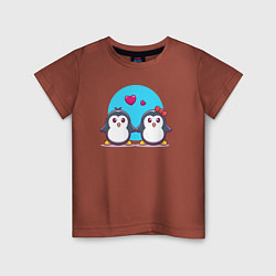 Детская футболка Penguins love