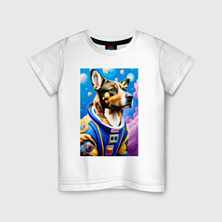 Детская футболка Пёс бравый космонавт