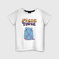 Детская футболка Глупая Крыса из Pizza Tower
