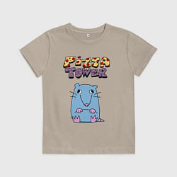 Детская футболка Глупая Крыса из Pizza Tower
