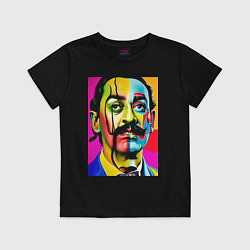 Футболка хлопковая детская Salvador Dali, цвет: черный