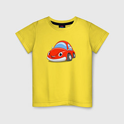 Детская футболка Красная мультяшная машинка