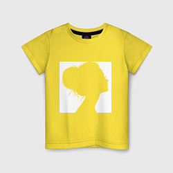 Детская футболка Женский профиль