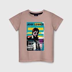 Детская футболка John Lennon - street art - legend