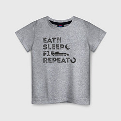 Детская футболка Eat sleep F1