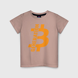Детская футболка Поколение биткоин