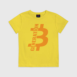 Детская футболка Поколение биткоин