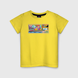 Детская футболка Цветная геометрия и крокодил