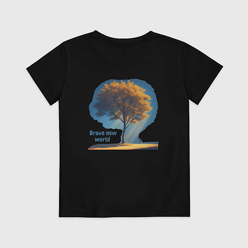 Детская футболка Дивный новый мир / Черный – фото 2